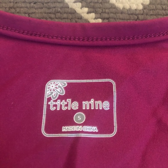 Title Nine Tank Top Flowers on Back - Picture 3 of 5